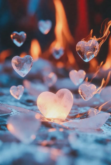 Floating Burning Hearts